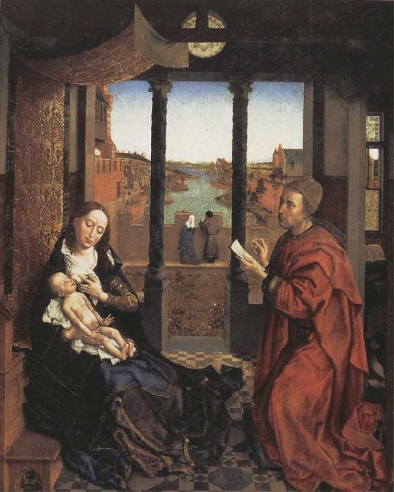 Roger Van Der Weyden Saint Luke Drawing the Virgin and Child
